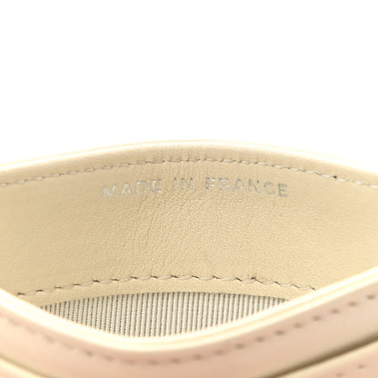 Chanel Lambskin Chevron Quilted Card Holder Ivory 7 of 9