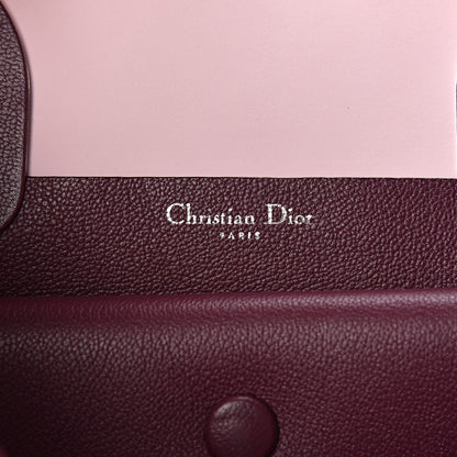 Christian Dior Supple Grained Calfskin Large Open Bar Tote Purple 6 of 11