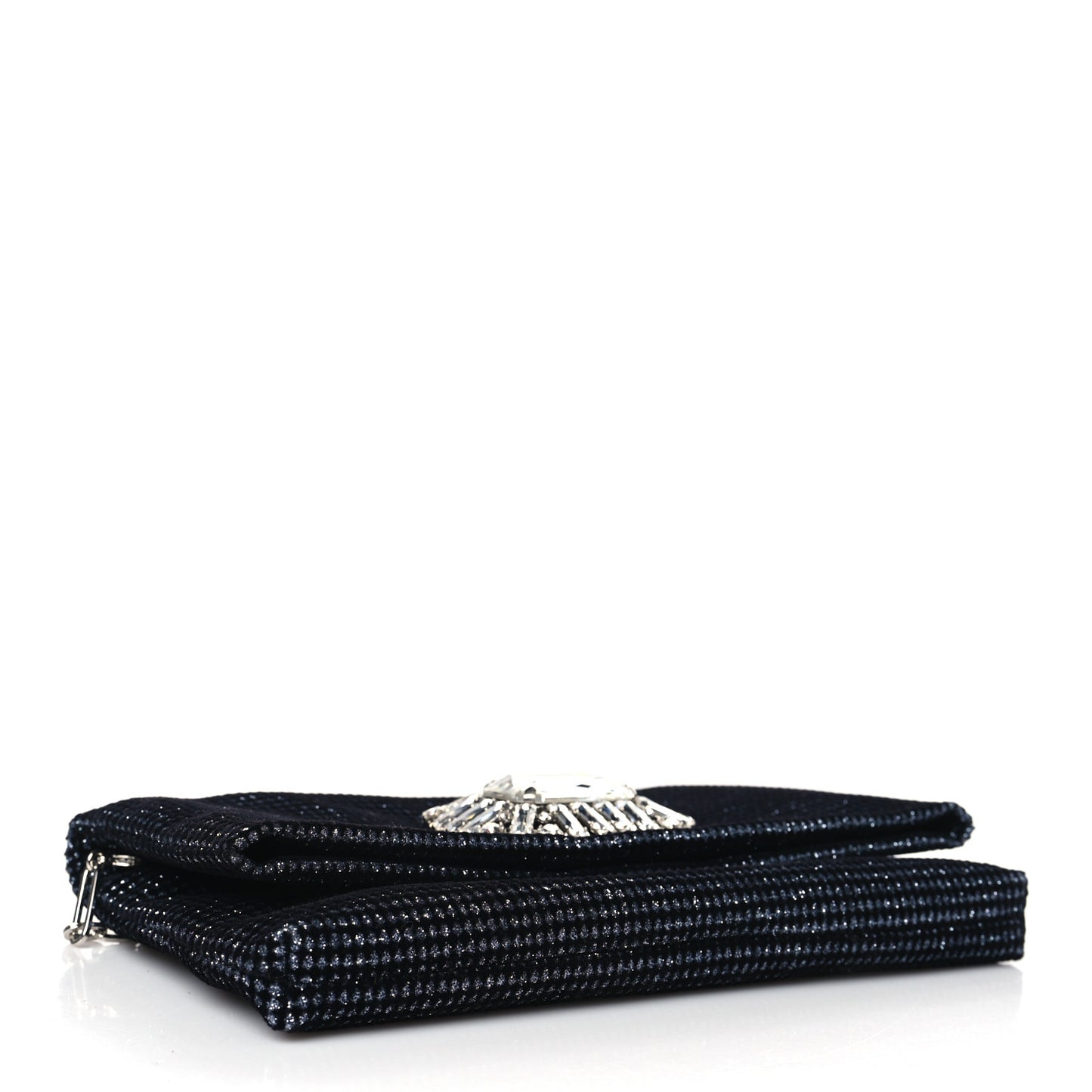 Velvet Glitter Galactica Titania Clutch Black Silver