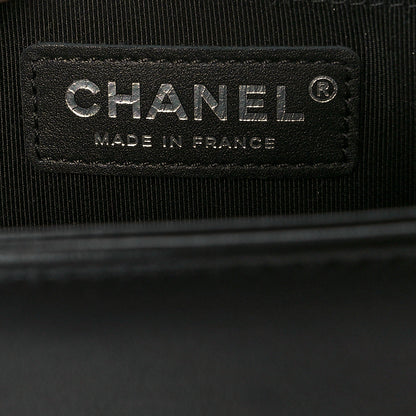 Chanel Lambskin Chevron Quilted Small Boy Flap Black 6 of 10