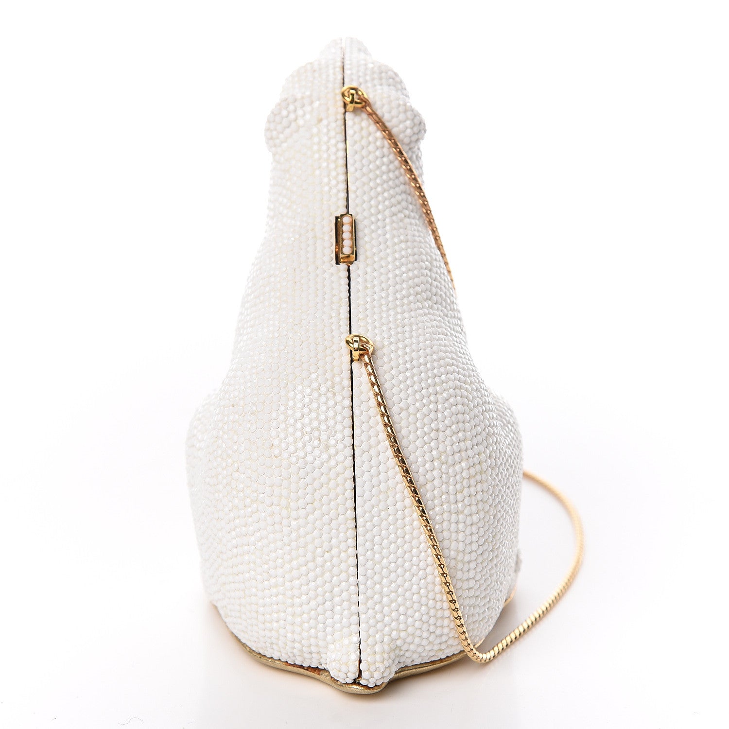 Judith Leiber Swarovski Crystal Polar Bear Minaudiere Clutch White 7 of 18