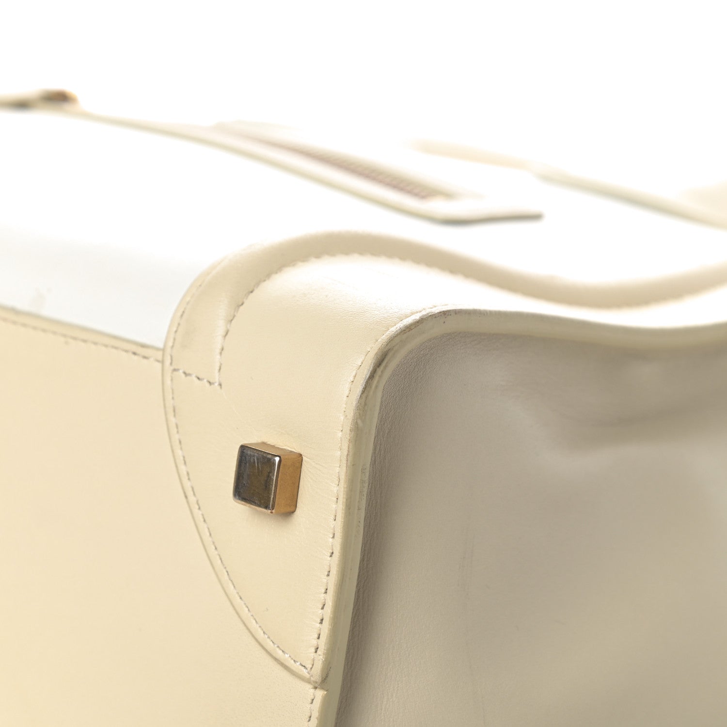 Celine Smooth Calfskin Mini Tri-Color Luggage White 10 of 17