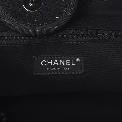 Chanel Lurex Boucle Medium Deauville Tote Black 5 of 9