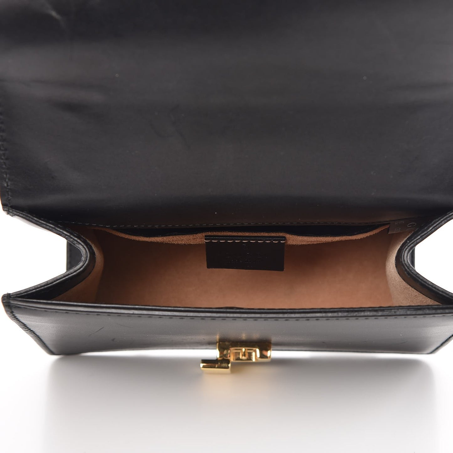 Calfskin Mini Sylvie Chain Shoulder Bag Black