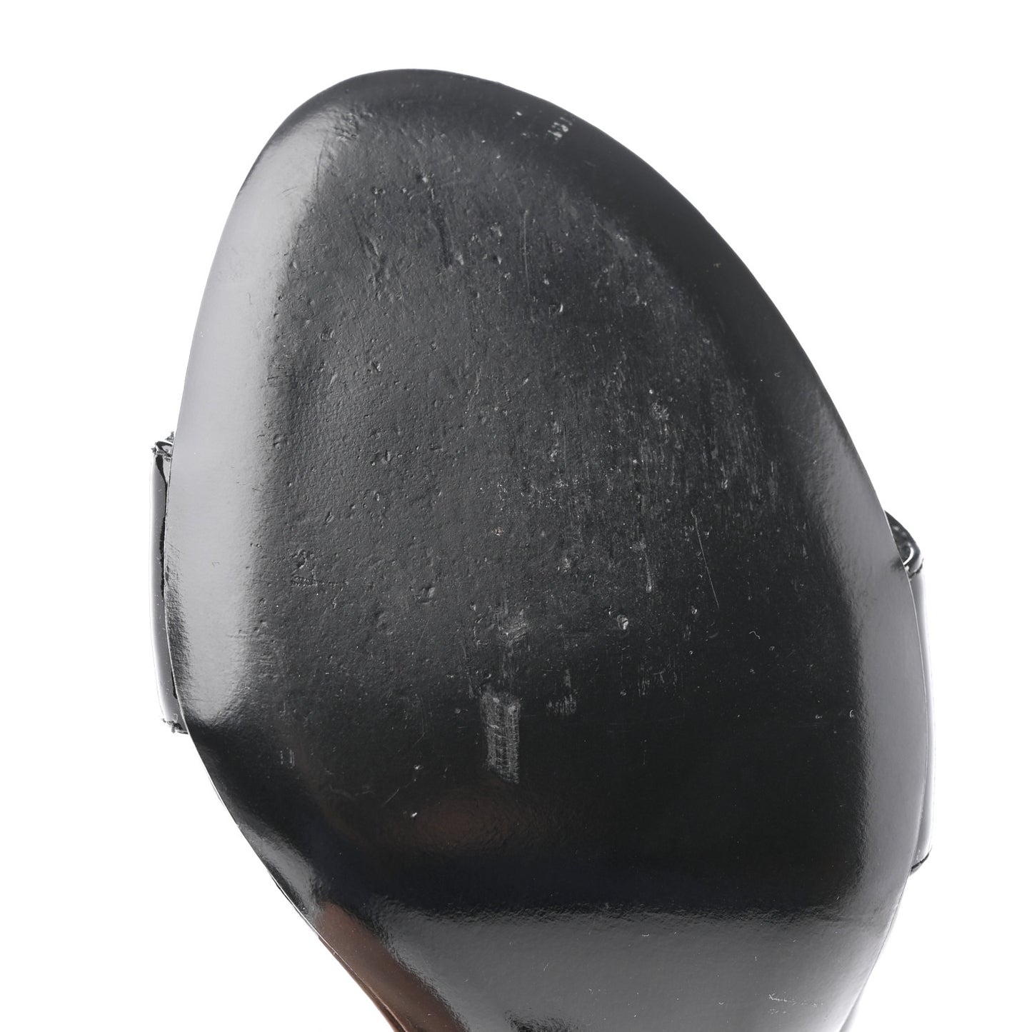 Patent Monogram Call Back Sandals 38 Black