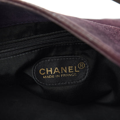 Chanel Suede CC Tote Purple 6 of 12