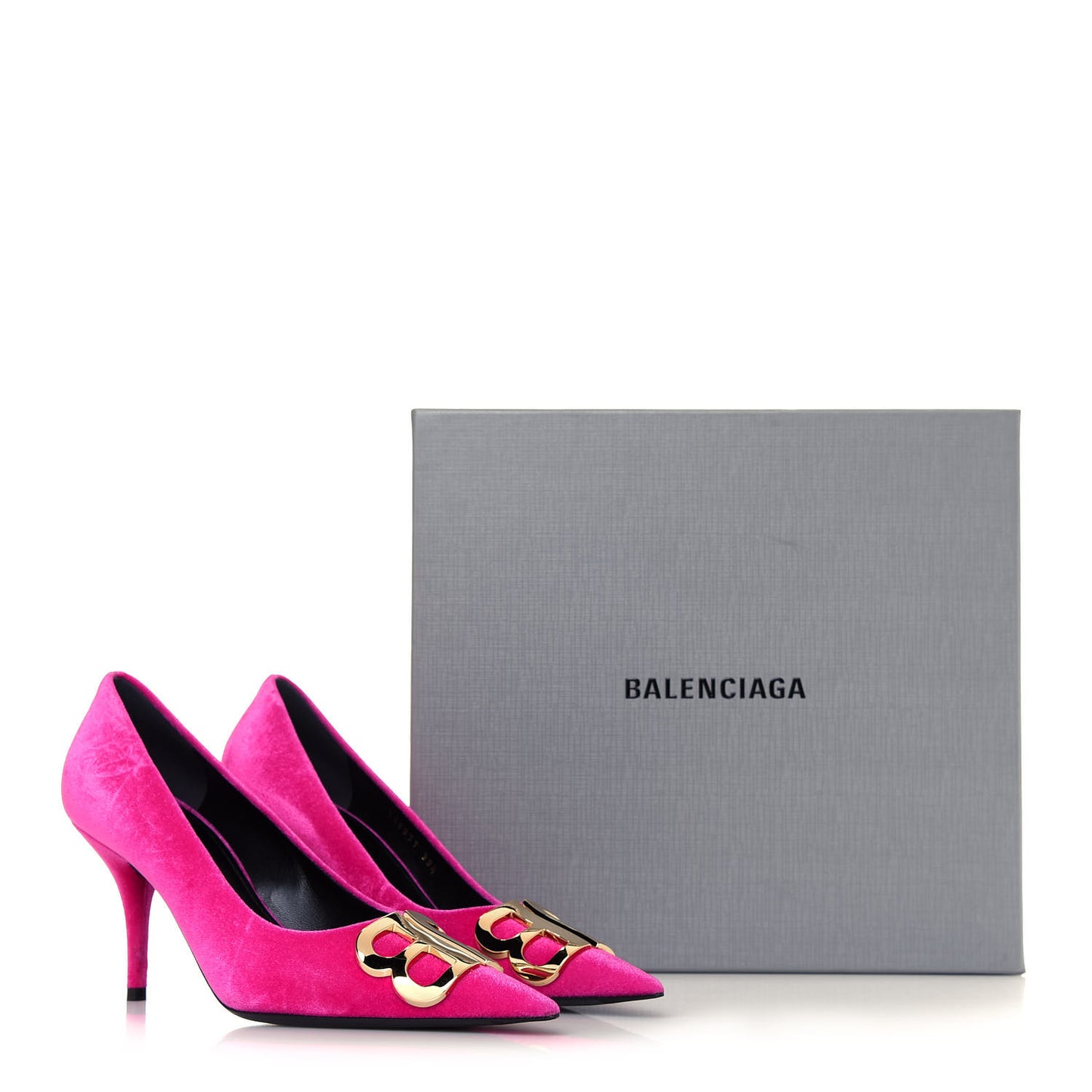 Velvet De Soie Pumps 38.5 Rose Fuchsia