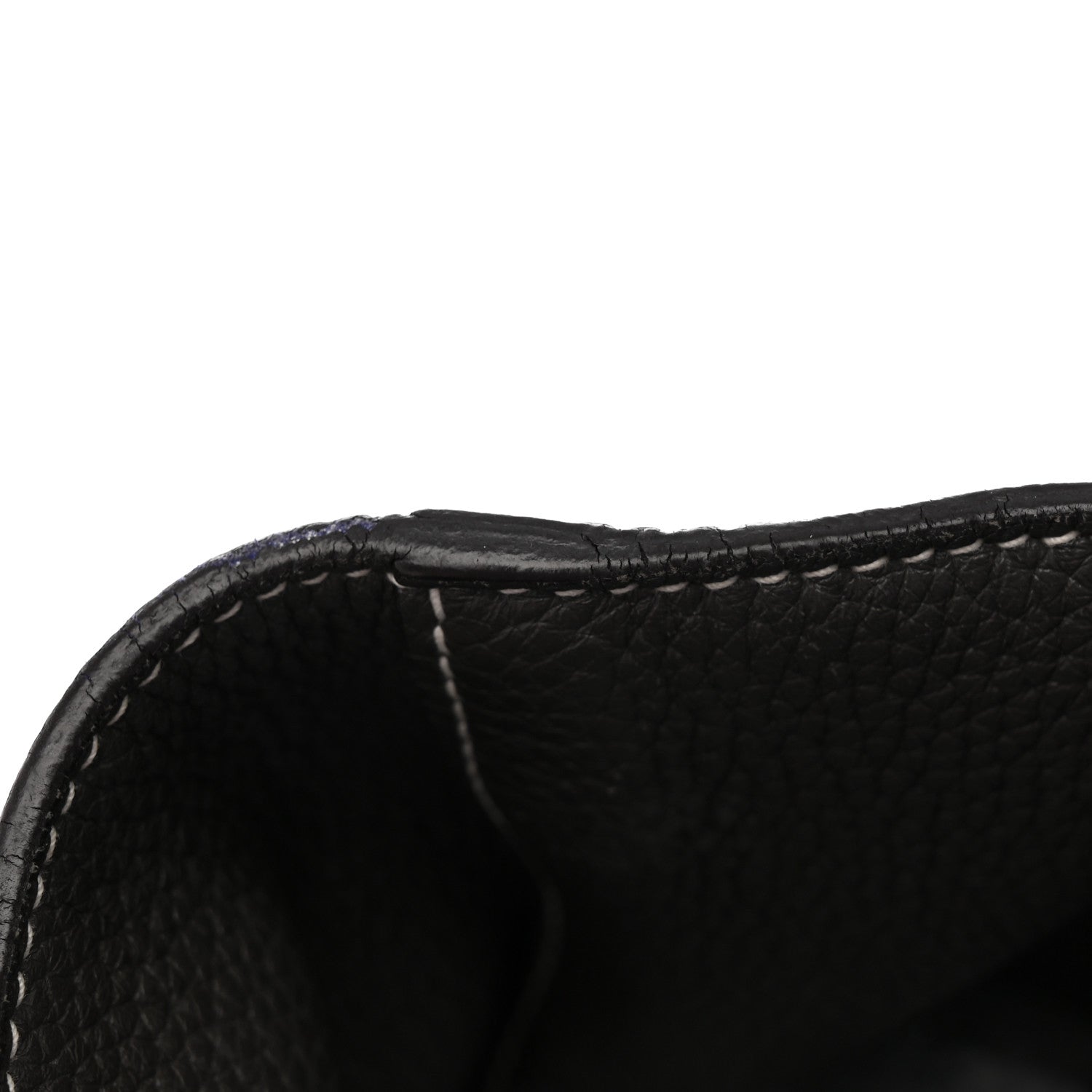 Hermes Taurillon Clemence Double Sens 36 Reversible Tote Graphite Bleu Electrique 11 of 14