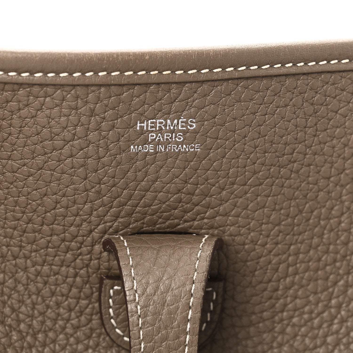 Hermes Taurillon Clemence Evelyne III PM Etoupe 6 of 10