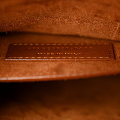Saint Laurent Canvas Calfskin Medium Classic Monogram Cassandra Top Handle Tan Natural 7 of 10