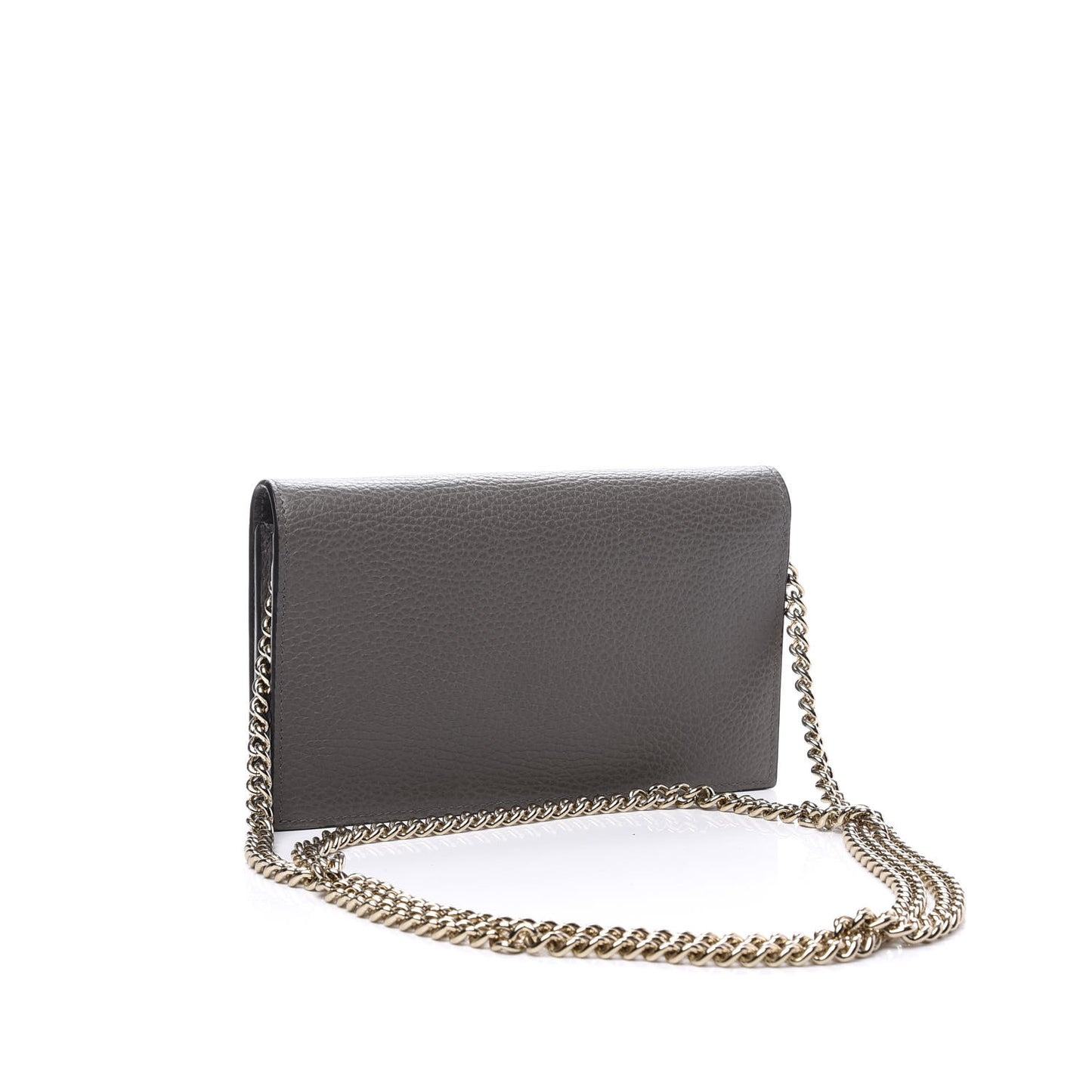 Dollar Calfskin Medium Betty Chain Wallet Loess
