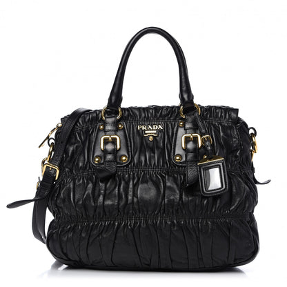 Prada Nappa Gaufre Tote Black 1 of 11