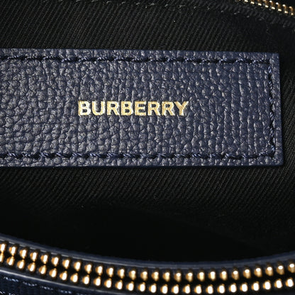 Burberry Derby Calfskin Vintage Check Medium Banner Tote Regency Blue 6 of 9