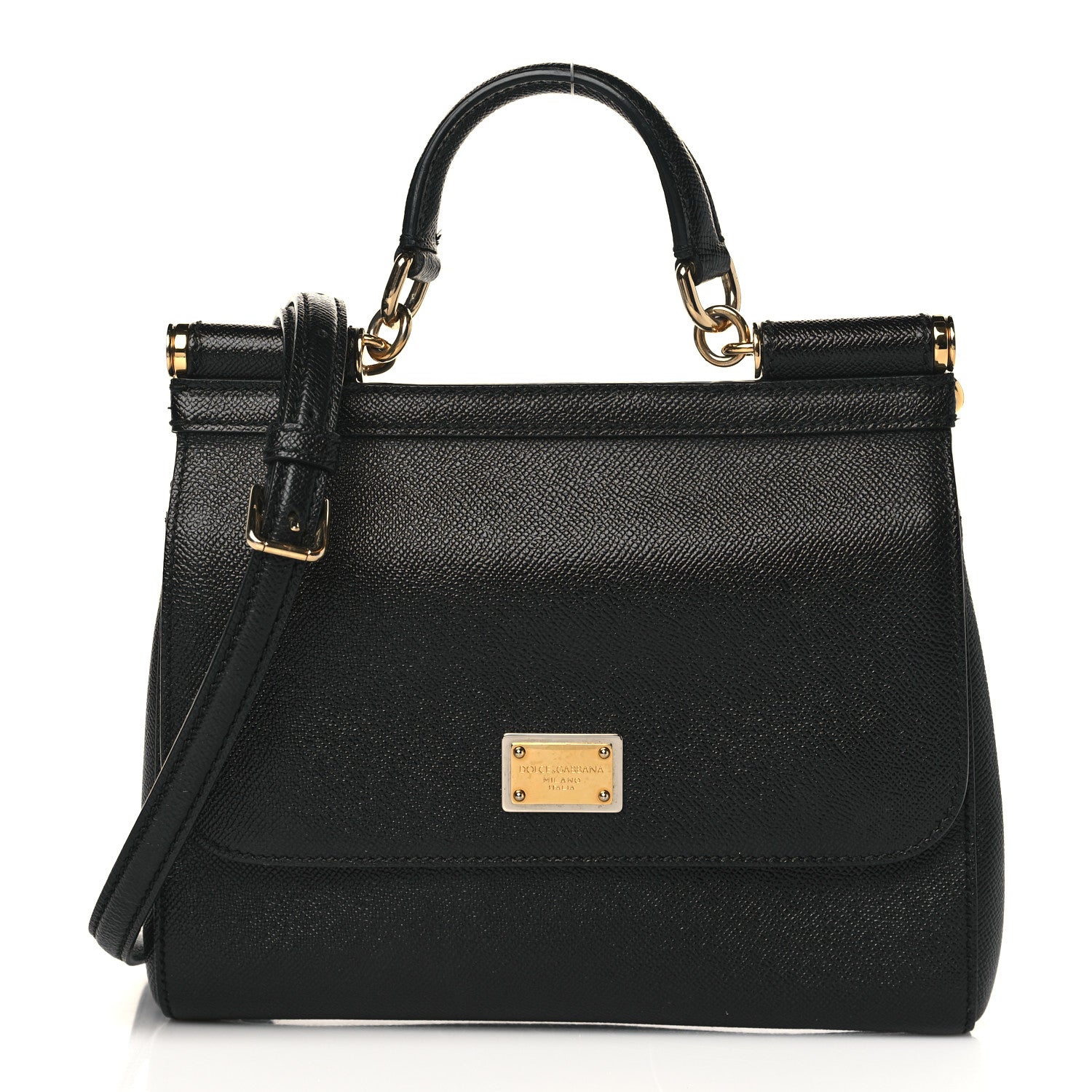 Dolce & Gabbana Dauphine Small Miss Sicily Satchel Black 1 of 10