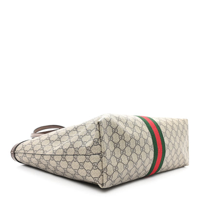 Gucci GG Supreme Monogram Medium Ophidia Shopping Tote Brown 4 of 10