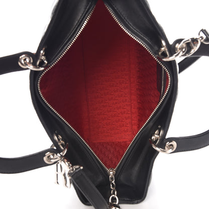 Christian Dior Lambskin Cannage Large Lady Dior Black 5 of 12