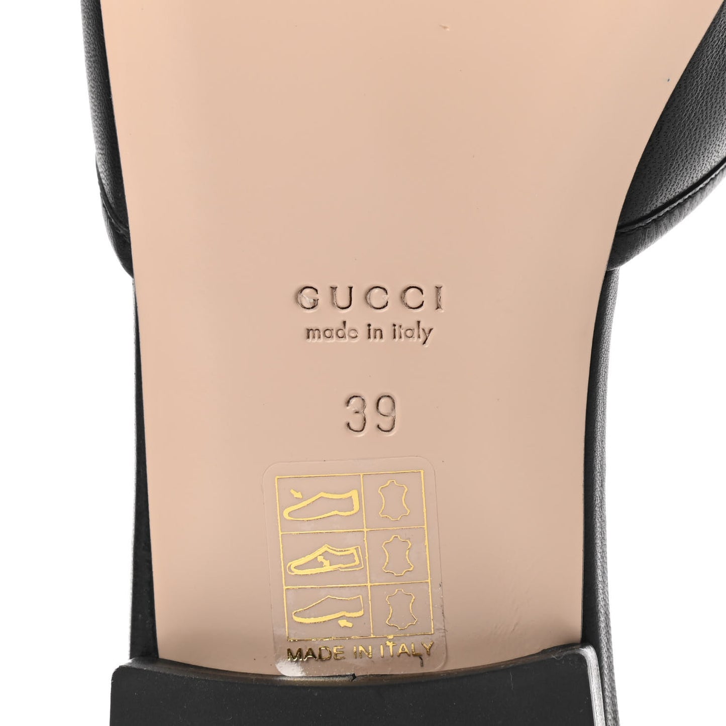 Nappa Horsebit Flat Slide Sandals 39 Black