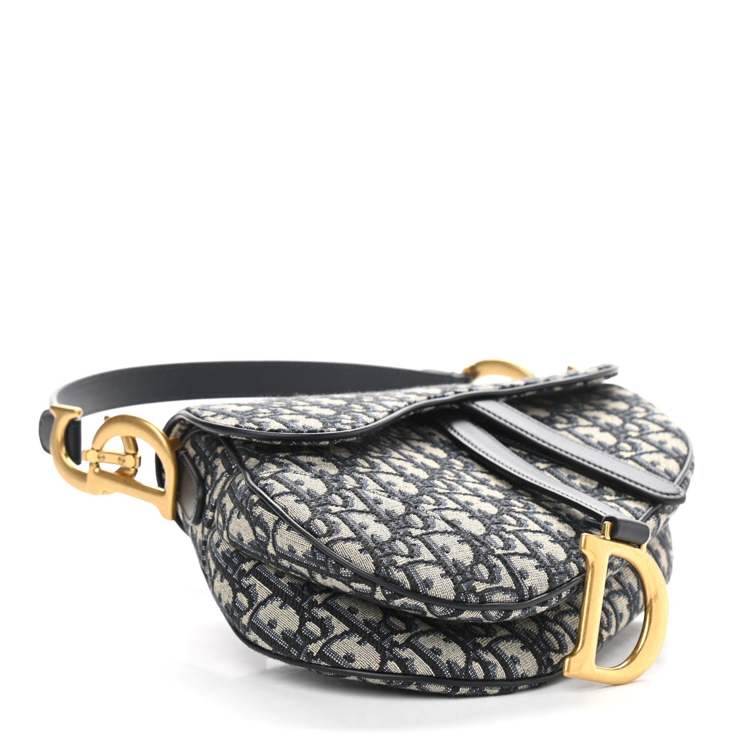 Oblique Saddle Bag Blue
