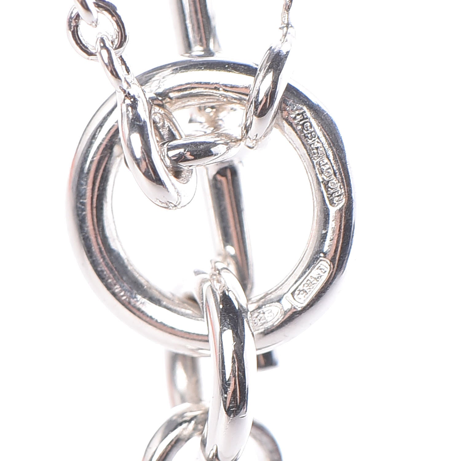 Hermes Sterling Silver Kelly Charm Pendant Necklace 4 of 6