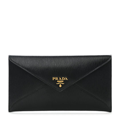Prada Vitello Move Envelope Wallet Black 1 of 8