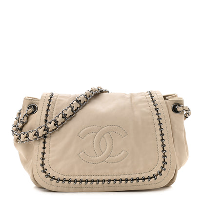 Chanel Smooth Calfskin Luxe Ligne Flap Light Beige 1 of 13