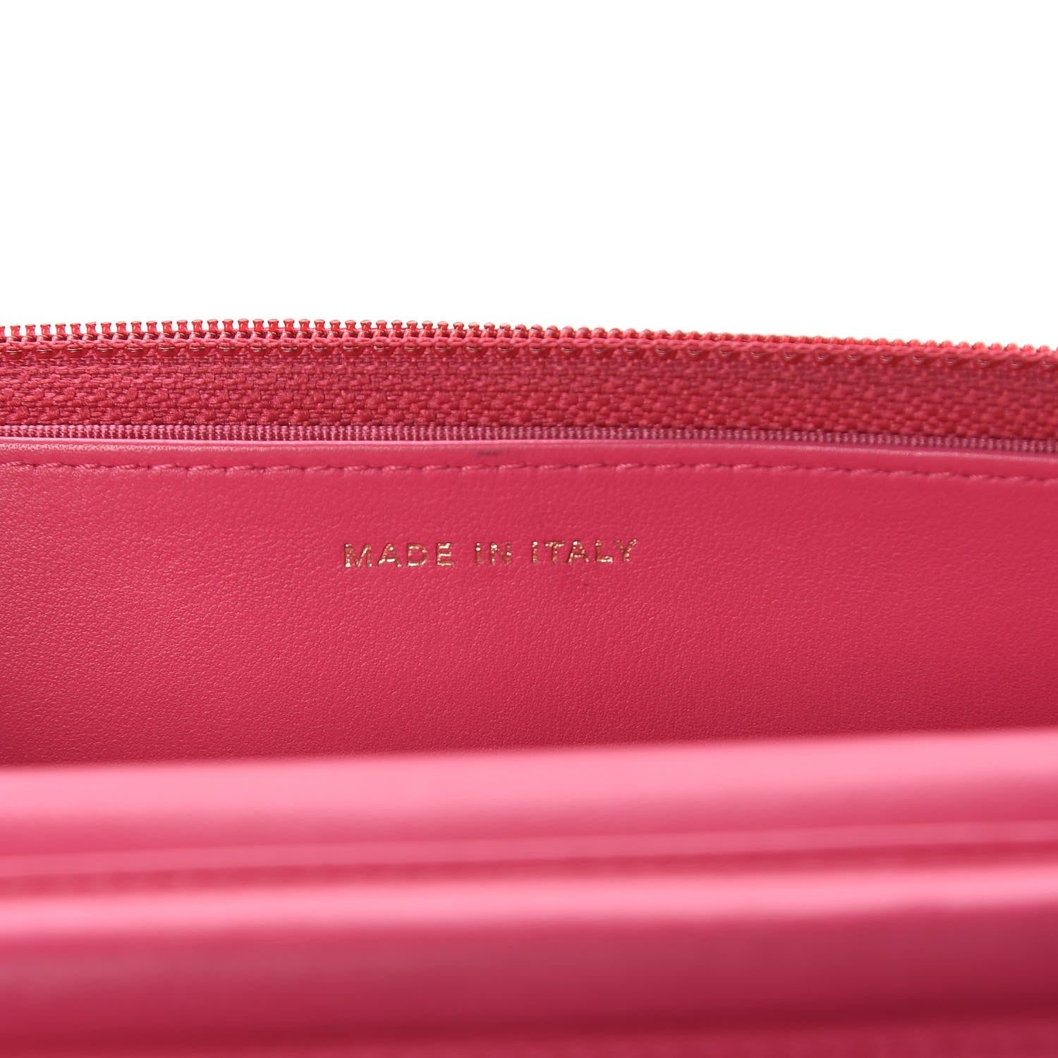 Chanel Lambskin Quilted Wallet On Chain WOC Dark Pink 9 of 17