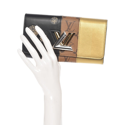 Louis Vuitton Reverse Monogram Studded Night Lights Twist Wallet 2 of 8