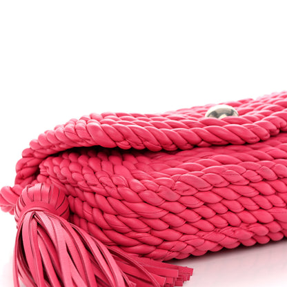 Bottega Veneta Lambskin Torchon Tasseled Twisted Shoulder Bag Lollipop 8 of 9