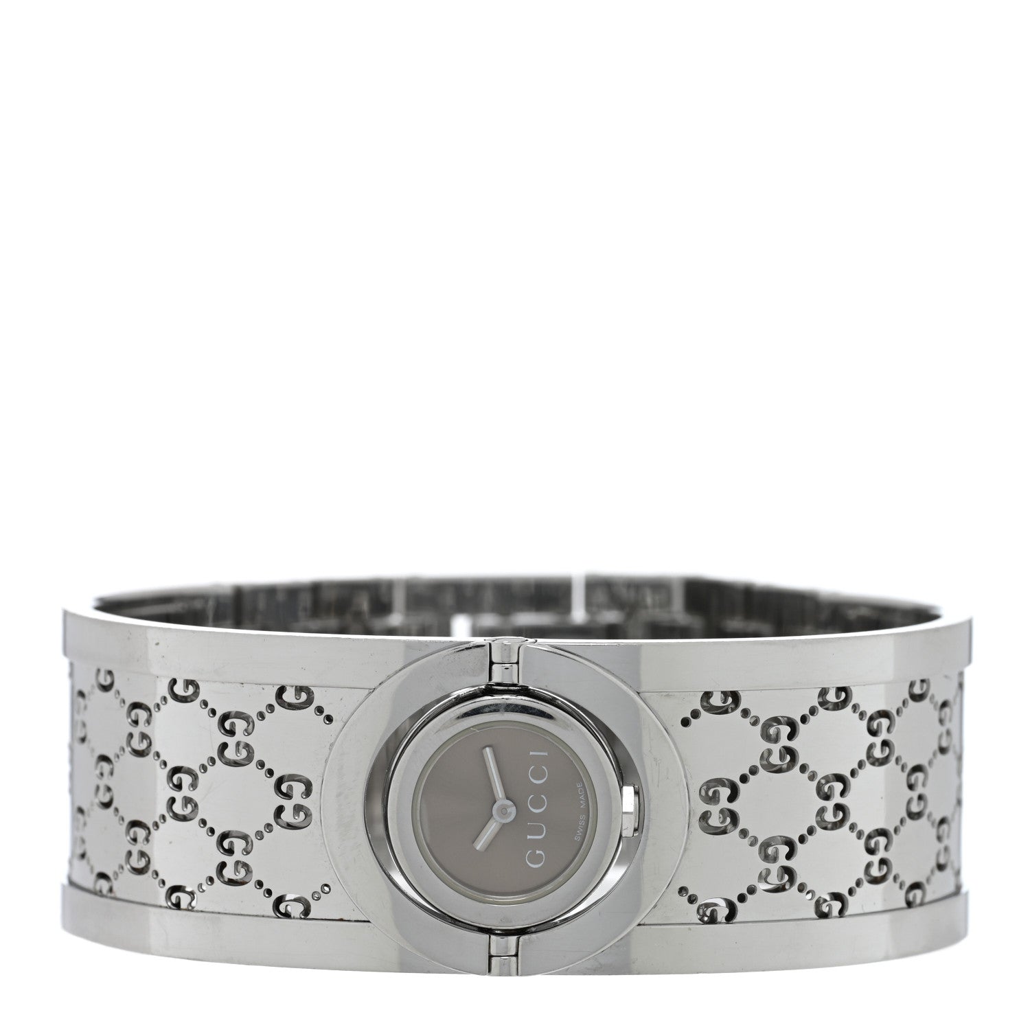 Gucci Stainless Steel 23mm Twirl Quartz Watch Brown 2 of 5