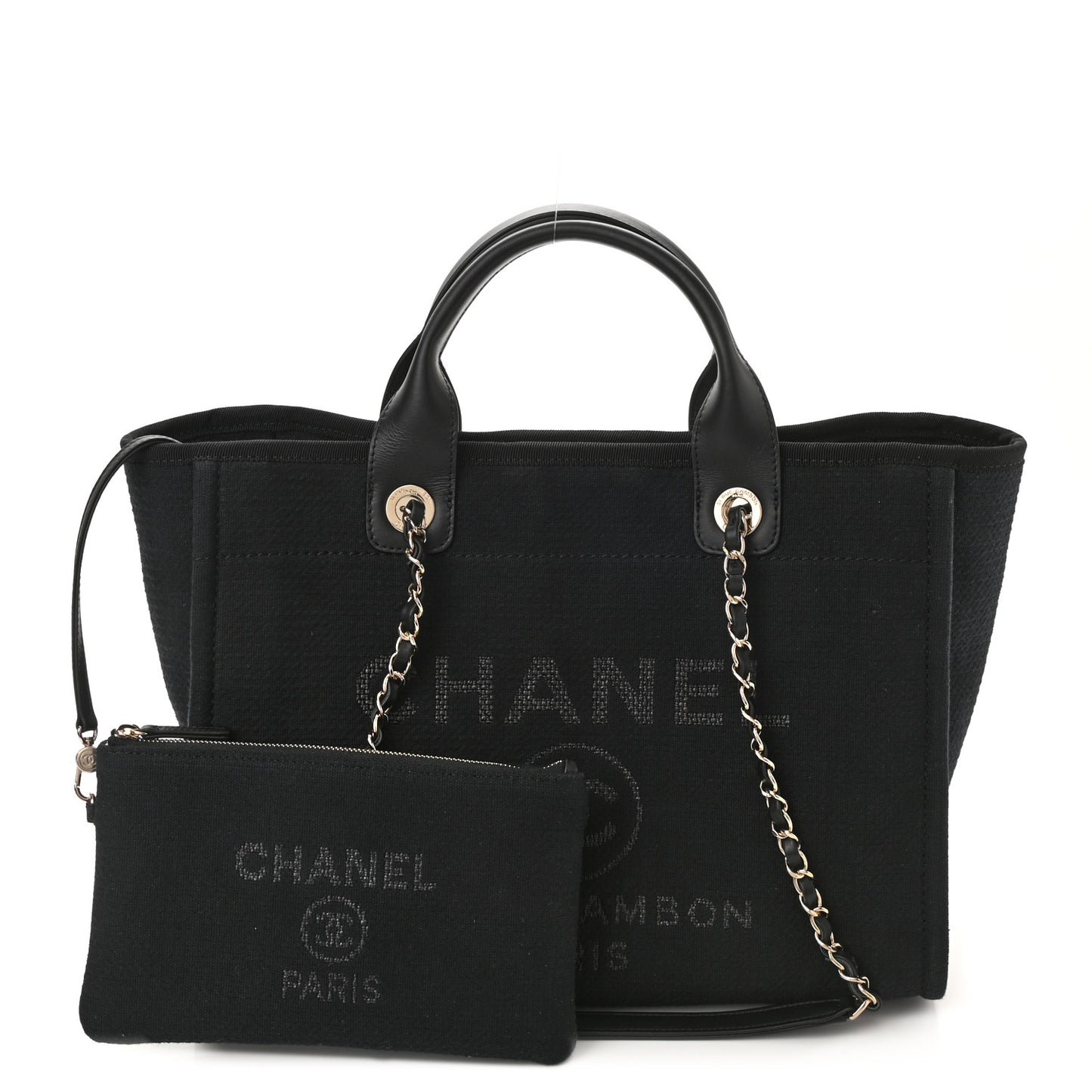 Mixed Fibers Small Deauville Tote Black