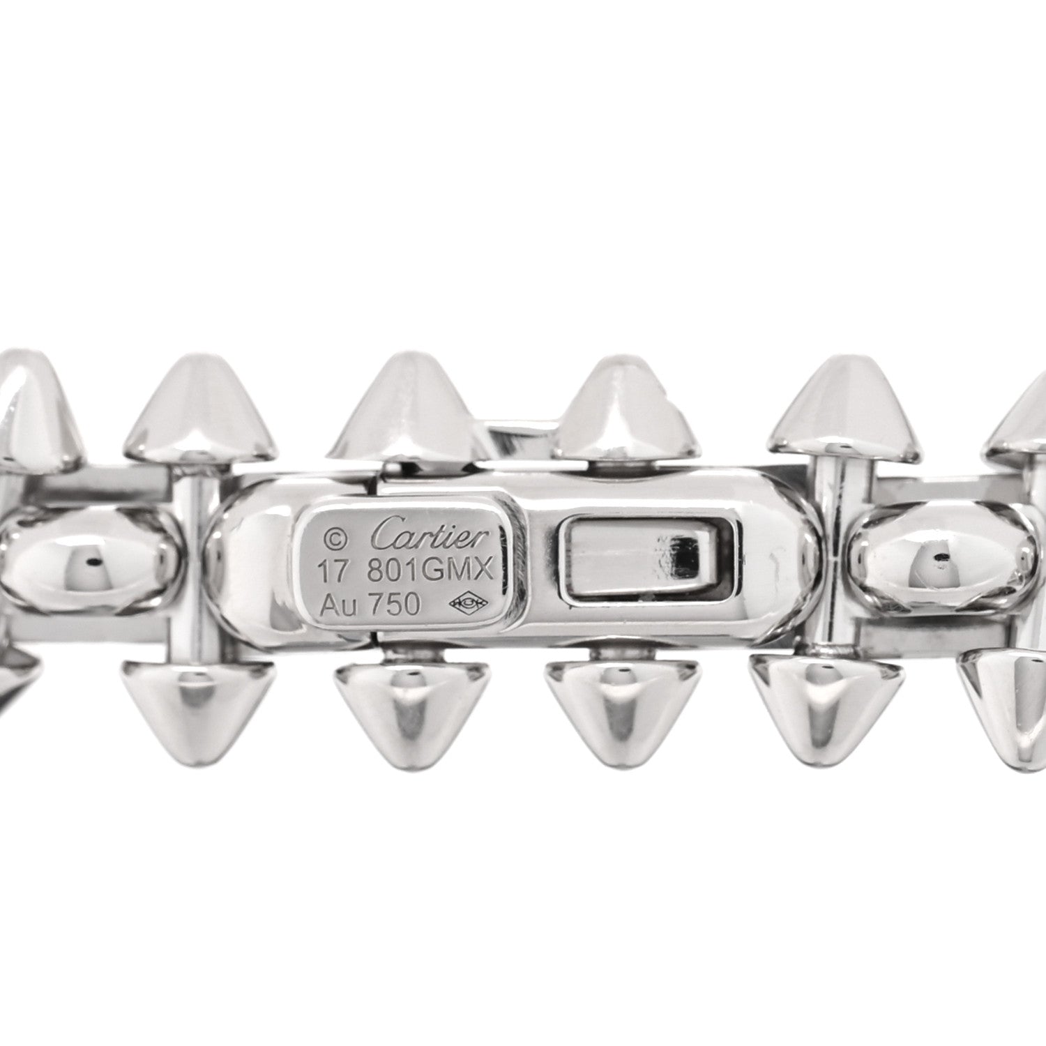 Cartier 18K White Gold Medium Clash De Cartier Flexible Bracelet 17 3 of 3