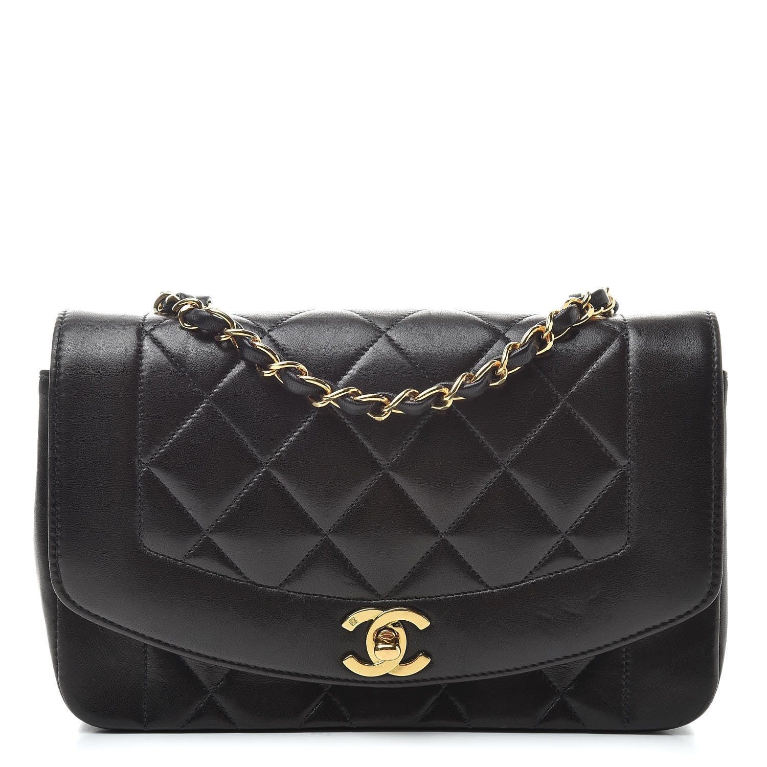 Chanel Lambskin Quilted Small Single Flap Brown 1 of 18