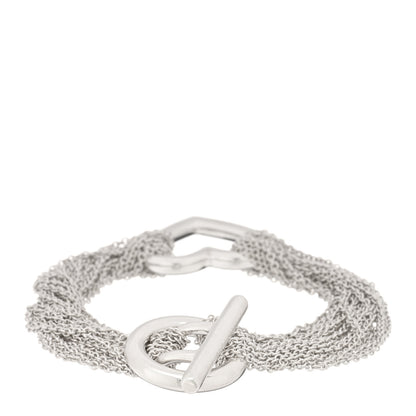 Tiffany Sterling Silver Open Heart Multi Strand Bracelet 2 of 4