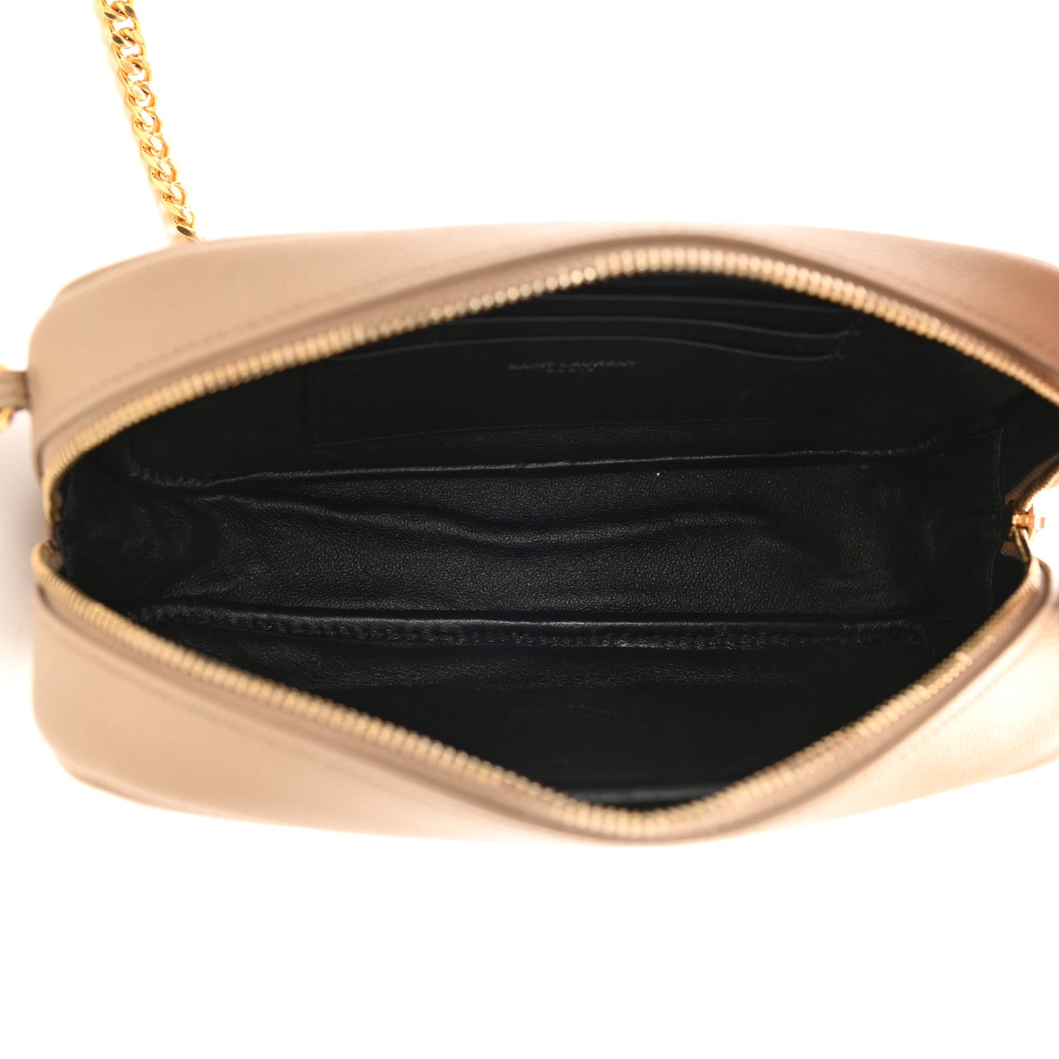 Saint Laurent Grain De Poudre Matelasse Monogram Mini Lou Camera Bag Dark Beige 5 of 10