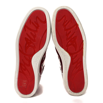 Christian Louboutin Patent Mens Louis Orlato Flat Sneakers 44 Red 5 of 9