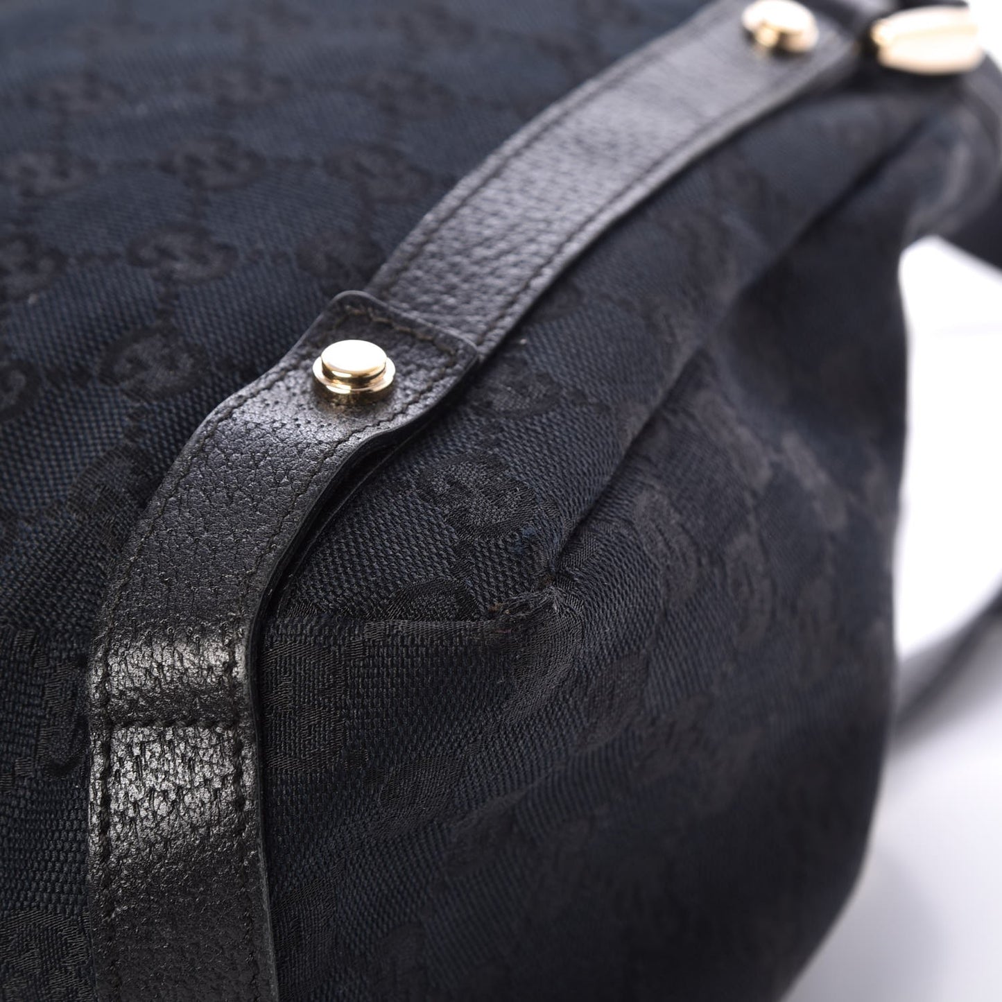 Monogram Medium Abbey Shoulder Bag Black