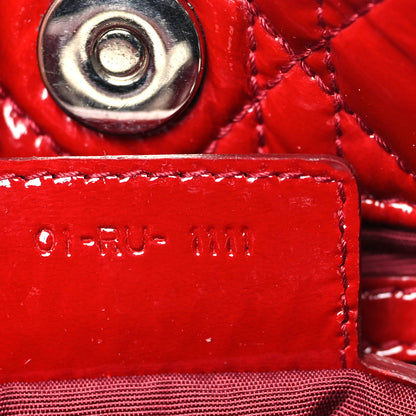 Christian Dior Patent Cannage Small Dior Soft Shopping Tote Red 7 of 11