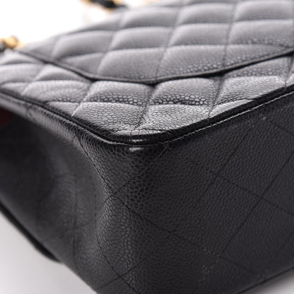 Chanel Caviar Quilted Jumbo Double Flap Black 17 of 17