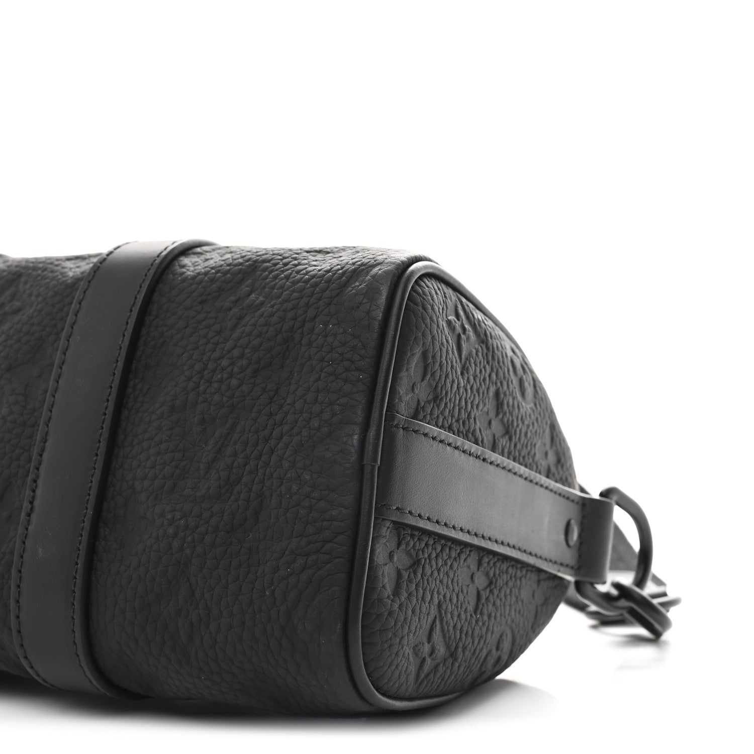 Louis Vuitton Monogram Taurillon Keepall Bandouliere 25 Black Black 9 of 9