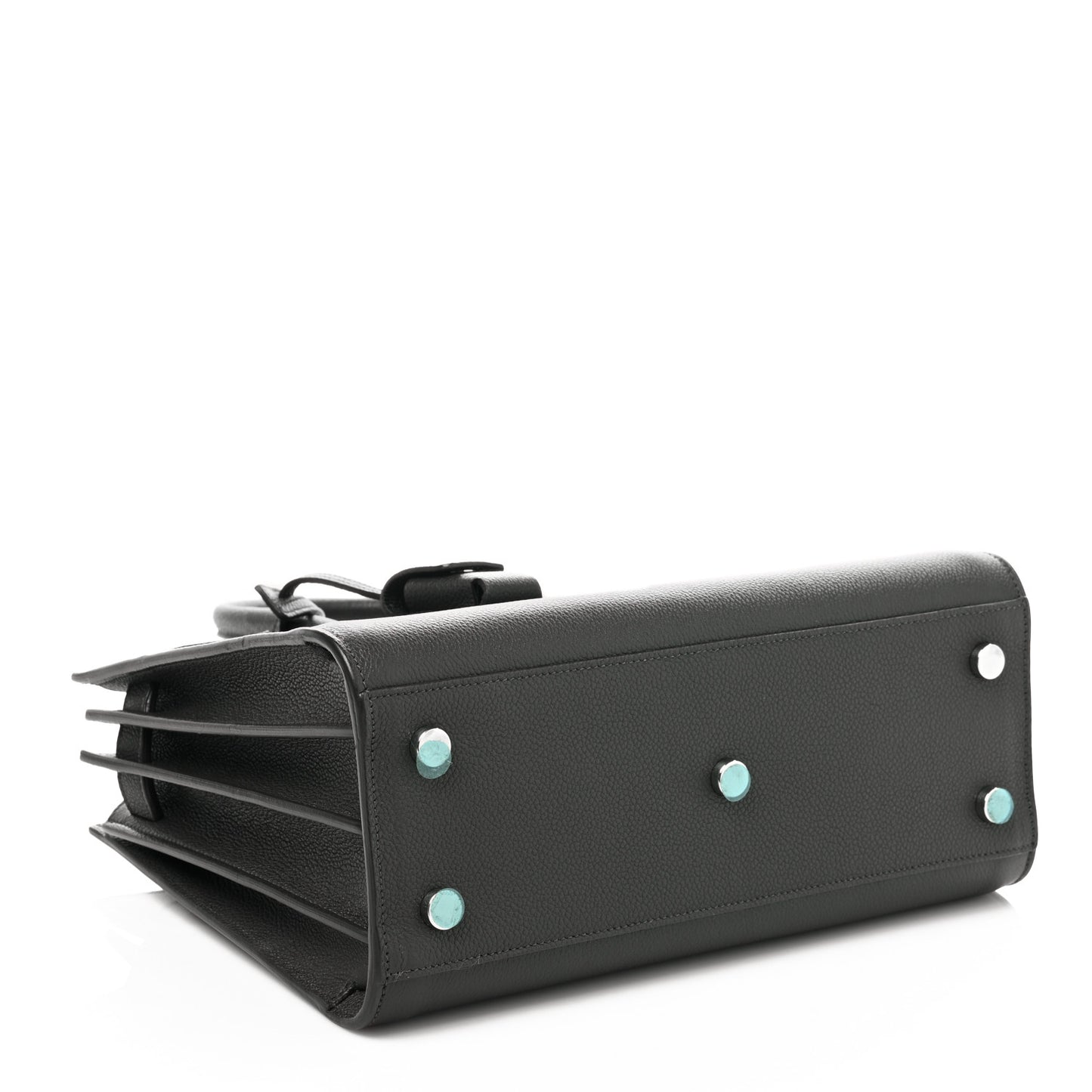 Grained Calfskin Baby Sac De Jour Coal