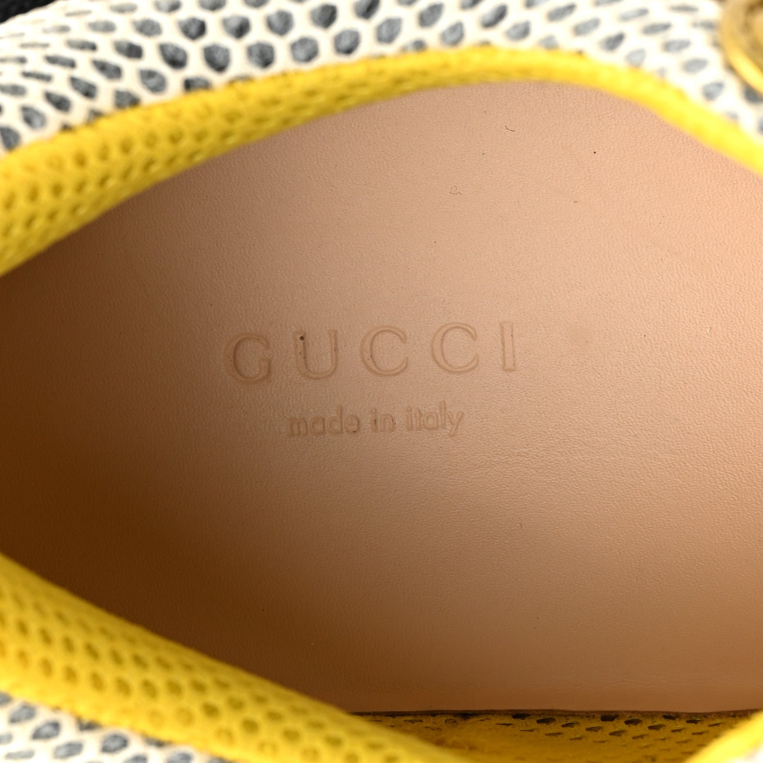 Gucci X SEGA Metallic Calfskin Mesh Removable Crystals Womens Flashtrek Sneakers 38.5 Oro Vecchio 8 of 8