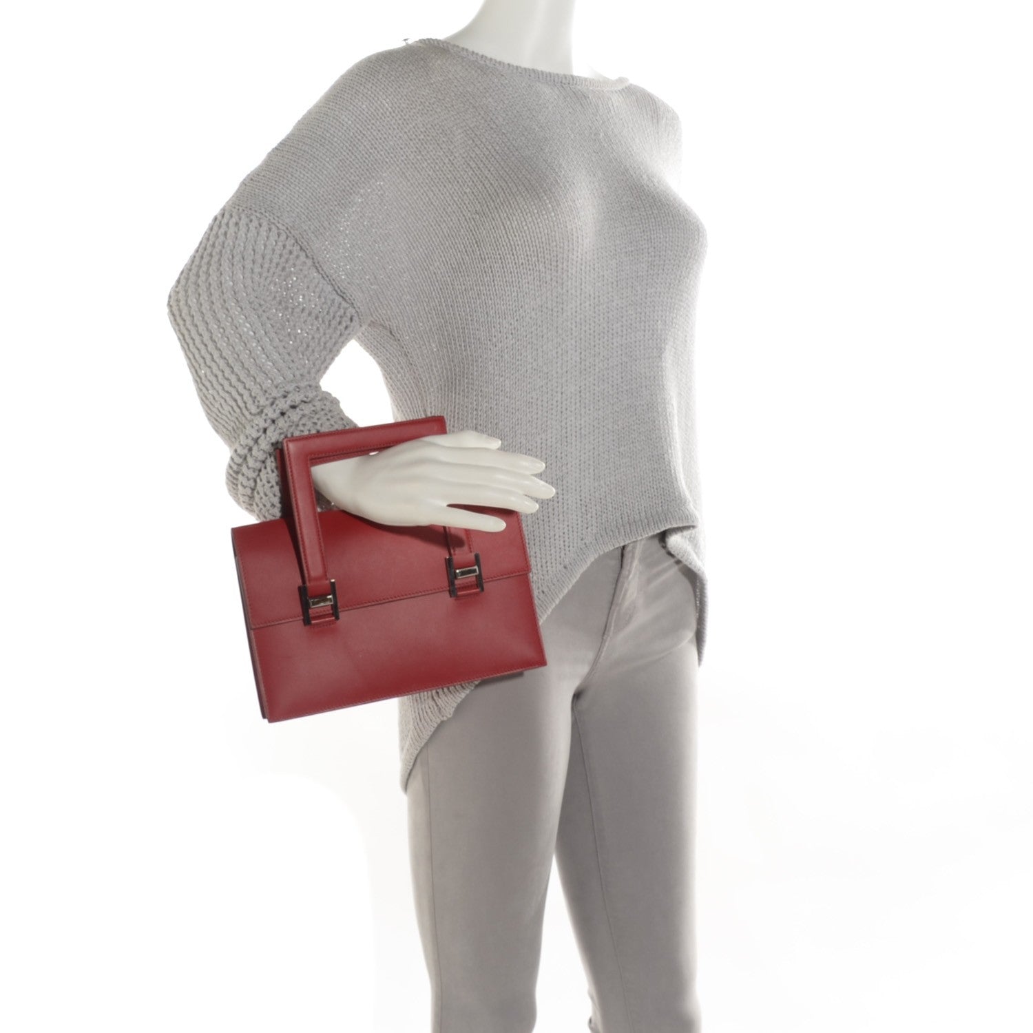 Hermes Chamonix Porte-Documents 25 Rouge Vif 6 of 13