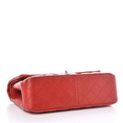 Chanel Lambskin Quilted Jumbo Double Flap Red 4 of 13