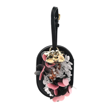 Christian Dior Calfskin Sequin Luggage Tag Black 1 of 4