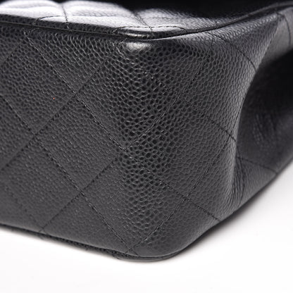 Chanel Caviar Quilted Jumbo Double Flap Black 7 of 11