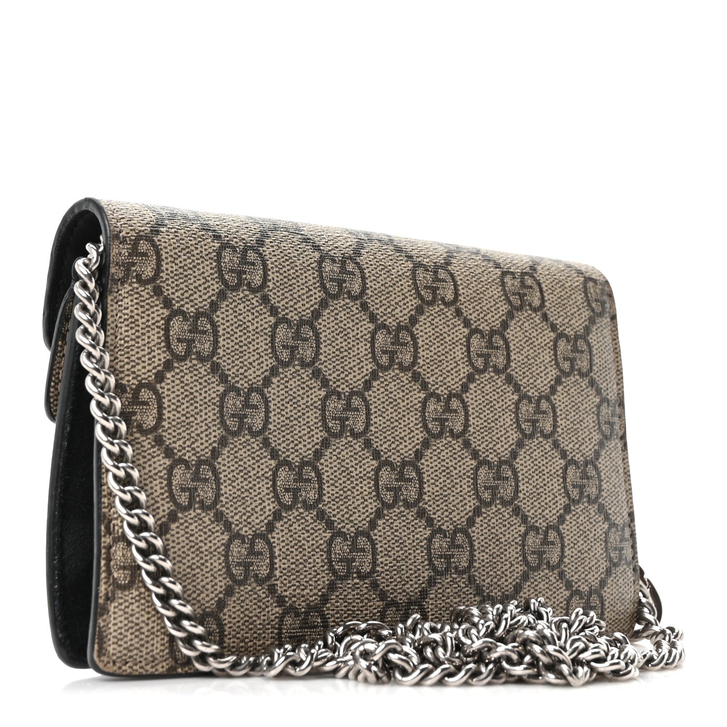 Gucci GG Supreme Monogram Super Mini Dionysus Shoulder Bag Black 3 of 9