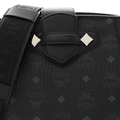 MCM Visetos Calfskin Essential Bucket Bag Black 8 of 10