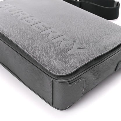 Burberry Calfskin Logo Messenger Charcoal Grey 12 of 16