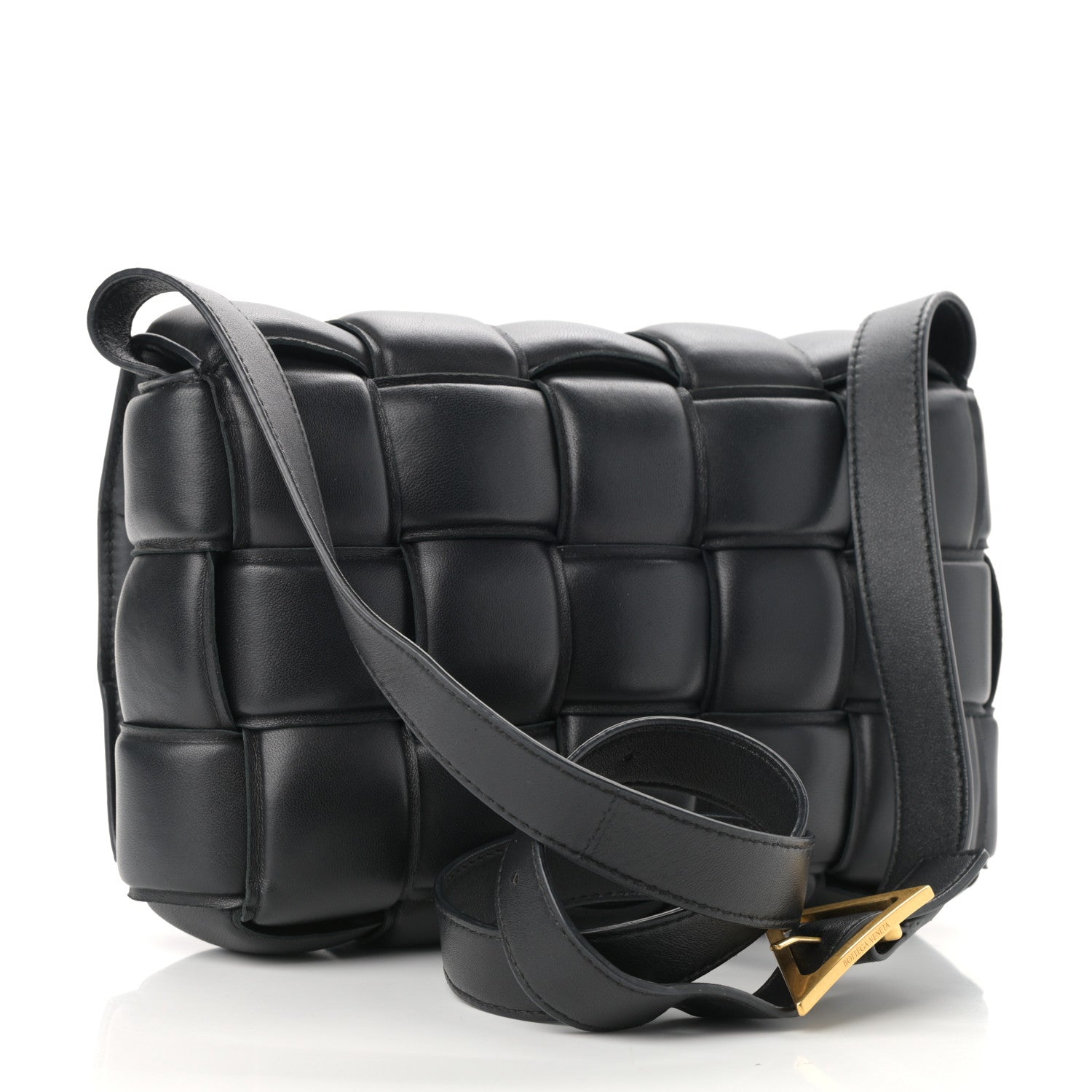Bottega Veneta Nappa Maxi Intreccio Padded Cassette Crossbody Bag Black 3 of 14