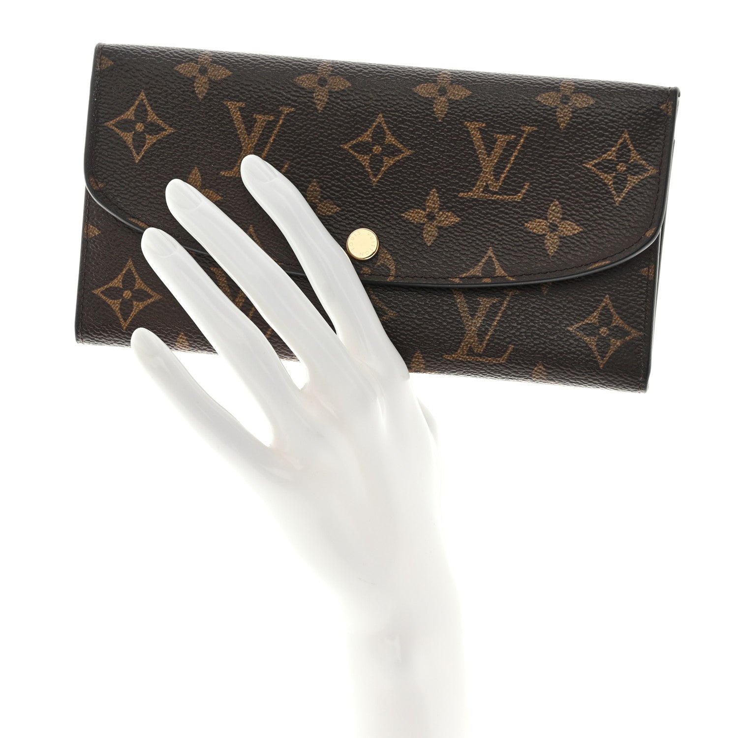 Louis Vuitton Monogram Emilie Wallet Rose Ballerine 2 of 14